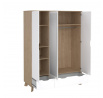 Šatní skříň Iker 709, jackson hickory/bílá