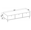 Tv komoda Tomila 303/2, béžová