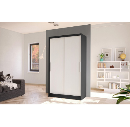 Skříň Kosta I 100 - černá/bílá Skříň Kosta I 100 - černá/bílá