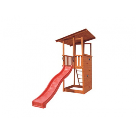 Zahradní hřiště s stěnou a skluzavkou Zahradní hřiště s stěnou a skluzavkou
