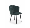 Jídelní židle K386, tmavě zelený velvet