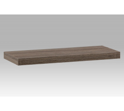 Polička nástěnná 60 cm, MDF, 3D dekor dub sonoma dark, baleno v ochranné fólii