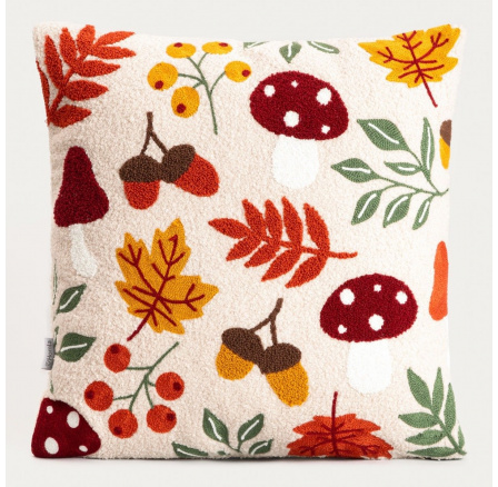 Povlak na polštář HERFS s podzimním vzorem 45x45cm 749070