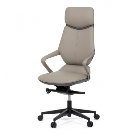 Kancelářské křeslo, synchronní mechanismus, šedá ekokůže, KA-T8426 GREY