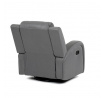 Polohovací křeslo, šedá, látka vintage, TV-4089 GREY