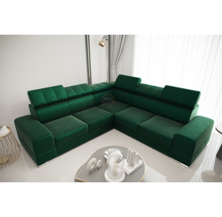 Rohová sedací souprava ROYAL MAX 286×286 - zelená , pravá Rohová sedací souprava ROYAL MAX 286×286 - zelená , pravá