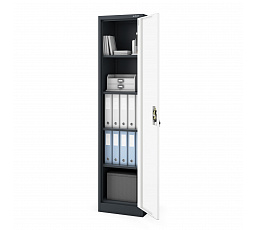 Skříň ALEXA ANTRACIT RAL7016 + BÍLÁ RAL9004 H1850*Š450*H400