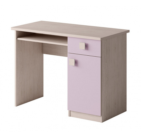 Psací stůl TENUS T-01, dub santana/vřes