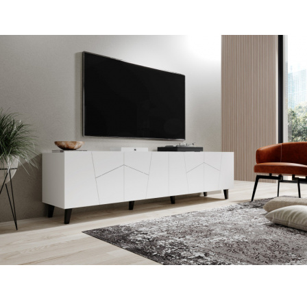 Tv komoda ETNA, Bílá matná/Bílá matná