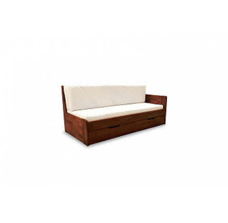 DONATELO B - Pravá - rozkládací postel dřevo masiv TŘEŠEŇ, včetně roštu a úp, bez matrace (DUO-B=6balíků)kolekce "GB"  (K250-Z)