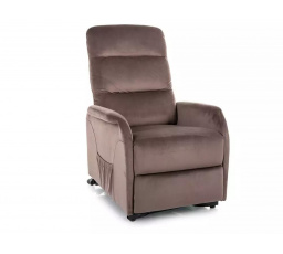 Rozkládací křeslo JUPITER M, VELVET cappuccino bluvel 38