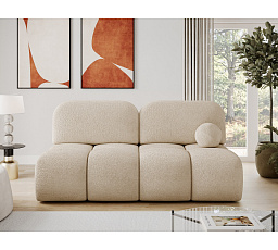 Nuwia sofa with sleeping function and storage box, light beige plush upholstery Avexin 18 145x200 1