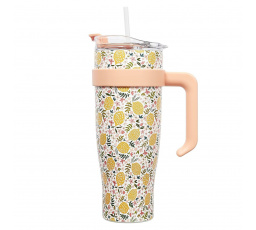Termohrnek Miami Floral žlutý
