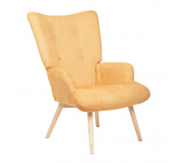 Křeslo MOSS POP v hořčicové látce 72x73x96cm 882857