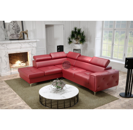 Rohová sedací souprava ORION II s funkcí spaní 225x255 cm přírodní kůže - volitelný odstín - levá strana Rohová sedací souprava ORION II s funkcí spaní 225x255 cm přírodní kůže - volitelný odstín - levá strana