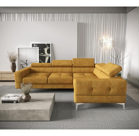 Rohová sedací souprava TOSCANIA 250x180 - žlutá , pravá Rohová sedací souprava TOSCANIA 250x180 - žlutá , pravá