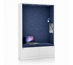 Sally 1150mm korpus Bílý - sedák Modrý