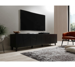 Tv komoda ETNA, černá mat