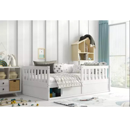Dětská postel SMART s matrací, Bílá