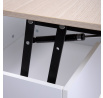 Konferenční stolek ANZABI s výklopnou deskou bílý 105x50.5x43.5 cm 712050