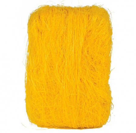Sisálové vlákno - balení 500 g, barva žlutá Sisálové vlákno - balení 500 g, barva žlutá