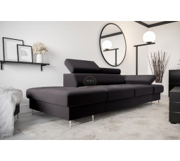 Sofa GALAXY II lenoška 235 cm - grafit, levá strana