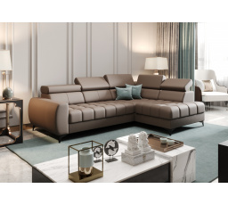 Rohová sedací souprava PORTO MINI přírodní kůže 170x255 cm - pravá, přírodní kůže - volitelná barva