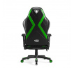 Herní kancelářské křeslo X Horn 2.0 Normální velikost, černo-zelené