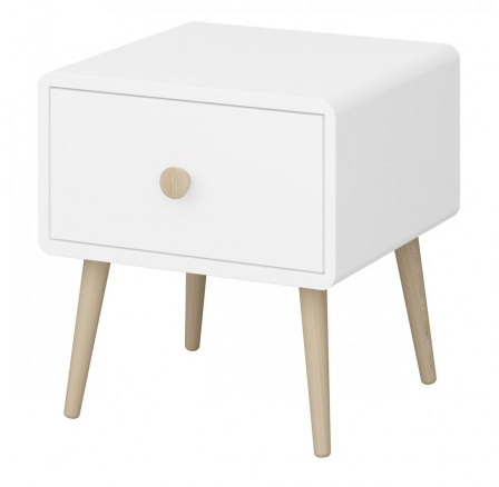 Noční stolek GETI, Bílý mat