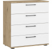 Komoda FORMO KM-1, dub artisan/bílá
