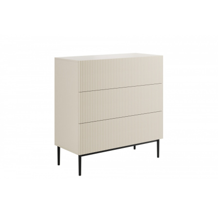 NICOLE KOMODA 100 3SZ - kašmír / černý rám