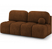 Nuwia sofa with sleeping function and storage box, brick red plush upholstery Avexin 30 145x200 1