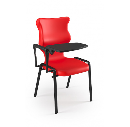 Židle studentská Plus velikost 6 sedák červený/opěradlo šedé Židle studentská Plus velikost 6 sedák červený/opěradlo šedé