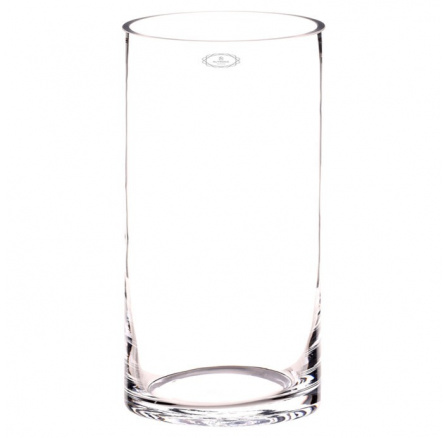 Váza skleněná - tvar válec, výška 30 cm, čirá Váza skleněná - tvar válec, výška 30 cm, čirá