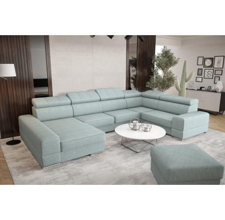 Rohová sedací souprava ROYAL MAX II průměr 30x375x185 - mátová , pravá Rohová sedací souprava ROYAL MAX II průměr 30x375x185 - mátová , pravá