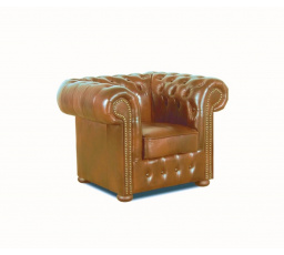 Křeslo Chesterfield Classic 1 kůže koňak