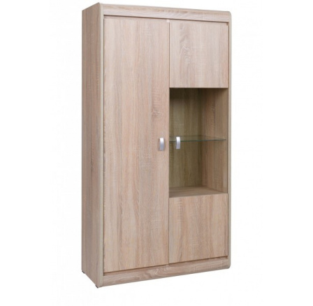 Vitrína Silver R5 sonoma