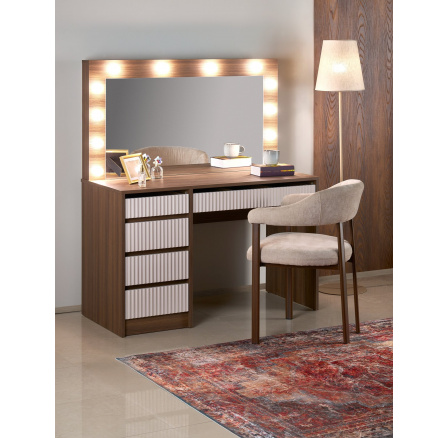 HOLLYWOOD 2 XL toaletka kašmír / ořech (3p=1ks)