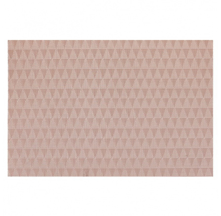 Prostírání plastové - béžové, motiv trojúhelníků, 45 x 30 cm