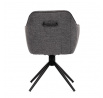 Jídelní židle, šedá, látka, HC-536 GREY2