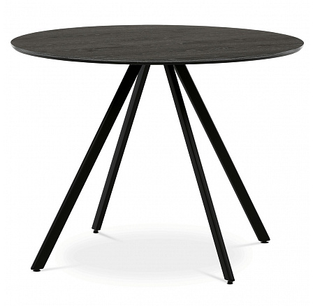 Kulatý jídelní stůl 100x100cm, lamino, šedý dub, HT-R5010 GREY