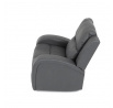 Polohovací křeslo, šedá, látka vintage, TV-4089 GREY