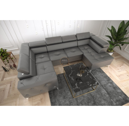 Rohová sedací souprava ORION MAX II s funkcí spaní 165x350x185 cm přírodní kůže - přírodní kůže - volitelná barva, levá Rohová sedací souprava ORION MAX II s funkcí spaní 165x350x185 cm přírodní kůže - přírodní kůže - volitelná barva, levá