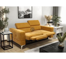 Sofa TOSCANIA II , relax 185 cm - žlutá