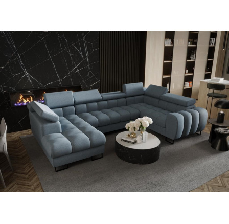 Rohová sedací souprava ASPEN MAX II 195x350x170 cm - modrá , pravá Rohová sedací souprava ASPEN MAX II 195x350x170 cm - modrá , pravá