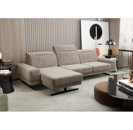 Rohová sedací souprava FIORE MINI 265x180 cm - béžová, levá Rohová sedací souprava FIORE MINI 265x180 cm - béžová, levá