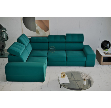 Rohová sedací souprava ROYAL II 280×210 - levá, tyrkysová Rohová sedací souprava ROYAL II 280×210 - levá, tyrkysová