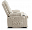 Rozkládací Masážní Křeslo BOX Béžový Manšestr