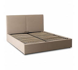 Postel 160x200 MARSYLIA s Úložným Prostorem Béžová Manšestrová