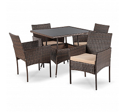 Sada Zahradního Nábytku MORADO Hnědá/Béžová